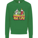 Spliff & Lighter Homies Funny Weed Cannabis Mens Sweatshirt Jumper Irish Green