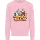 Spliff & Lighter Homies Funny Weed Cannabis Mens Sweatshirt Jumper Light Pink
