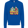 Spliff & Lighter Homies Funny Weed Cannabis Mens Sweatshirt Jumper Royal Blue