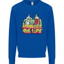 Spliff & Lighter Homies Funny Weed Cannabis Mens Sweatshirt Jumper Royal Blue