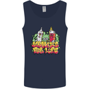 Spliff & Lighter Homies Funny Weed Cannabis Mens Vest Tank Top Navy Blue