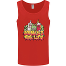 Spliff & Lighter Homies Funny Weed Cannabis Mens Vest Tank Top Red