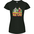 Spliff & Lighter Homies Funny Weed Cannabis Womens Petite Cut T-Shirt Black
