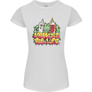 Spliff & Lighter Homies Funny Weed Cannabis Womens Petite Cut T-Shirt White