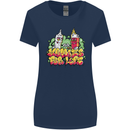 Spliff & Lighter Homies Funny Weed Cannabis Womens Wider Cut T-Shirt Navy Blue