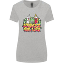 Spliff & Lighter Homies Funny Weed Cannabis Womens Wider Cut T-Shirt Sports Grey