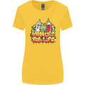 Spliff & Lighter Homies Funny Weed Cannabis Womens Wider Cut T-Shirt Yellow