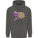 Spore Me the Details Funny Mushroom Childrens Kids Hoodie Storm Grey