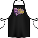 Spore Me the Details Funny Mushroom Cotton Apron 100% Organic Black
