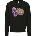 Spore Me the Details Funny Mushroom Kids Sweatshirt Jumper Black