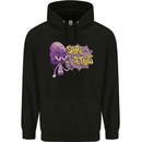 Spore Me the Details Funny Mushroom Mens 80% Cotton Hoodie Black
