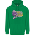 Spore Me the Details Funny Mushroom Mens 80% Cotton Hoodie Irish Green