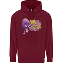 Spore Me the Details Funny Mushroom Mens 80% Cotton Hoodie Maroon