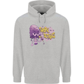 Spore Me the Details Funny Mushroom Mens 80% Cotton Hoodie Sports Grey