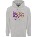 Spore Me the Details Funny Mushroom Mens 80% Cotton Hoodie Sports Grey