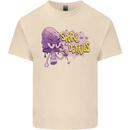 Spore Me the Details Funny Mushroom Mens Cotton T-Shirt Tee Top Natural