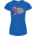 Spore Me the Details Funny Mushroom Womens Petite Cut T-Shirt Royal Blue