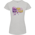 Spore Me the Details Funny Mushroom Womens Petite Cut T-Shirt Sports Grey