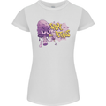 Spore Me the Details Funny Mushroom Womens Petite Cut T-Shirt White