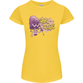 Spore Me the Details Funny Mushroom Womens Petite Cut T-Shirt Yellow