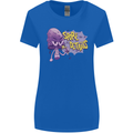 Spore Me the Details Funny Mushroom Womens Wider Cut T-Shirt Royal Blue
