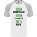 Girlfriend Fiance Wife Loading Engagement Mens S/S Baseball T-Shirt White/Sports Grey