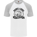 Daddy & Sons Best Friends Father's Day Mens S/S Baseball T-Shirt White/Sports Grey