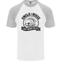 Uncle & Niece Best Friends Uncle's Day Mens S/S Baseball T-Shirt White/Sports Grey