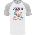 Anatomy of a Unicorn Funny Fantasy Mens S/S Baseball T-Shirt White/Sports Grey