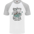 Skilful Sailor Kraken Sailor Mens S/S Baseball T-Shirt White/Sports Grey