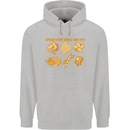 Spread Your Wings & Fry Funny Chicken BBQ Childrens Kids Hoodie Sports Grey