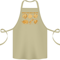 Spread Your Wings & Fry Funny Chicken BBQ Cotton Apron 100% Organic Khaki