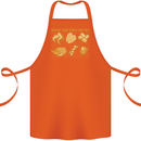 Spread Your Wings & Fry Funny Chicken BBQ Cotton Apron 100% Organic Orange