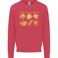Spread Your Wings & Fry Funny Chicken BBQ Kids Sweatshirt Jumper Heliconia