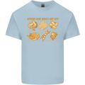 Spread Your Wings & Fry Funny Chicken BBQ Kids T-Shirt Childrens Light Blue