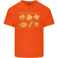 Spread Your Wings & Fry Funny Chicken BBQ Kids T-Shirt Childrens Orange