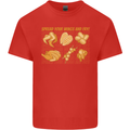 Spread Your Wings & Fry Funny Chicken BBQ Kids T-Shirt Childrens Red