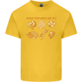 Spread Your Wings & Fry Funny Chicken BBQ Kids T-Shirt Childrens Yellow