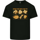 Spread Your Wings & Fry Funny Chicken BBQ Mens Cotton T-Shirt Tee Top Black