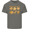 Spread Your Wings & Fry Funny Chicken BBQ Mens Cotton T-Shirt Tee Top Charcoal