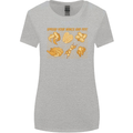 Spread Your Wings & Fry Funny Chicken BBQ Womens Wider Cut T-Shirt Sports Grey