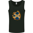 St. Andrew's Cross Scottish Flag Scotland Mens Vest Tank Top Black