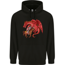 St. George Killing a Dragon Childrens Kids Hoodie Black