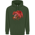 St. George Killing a Dragon Childrens Kids Hoodie Forest Green