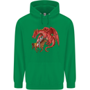 St. George Killing a Dragon Childrens Kids Hoodie Irish Green