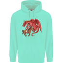 St. George Killing a Dragon Childrens Kids Hoodie Peppermint