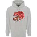 St. George Killing a Dragon Childrens Kids Hoodie Sports Grey