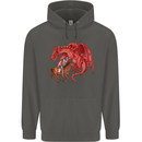 St. George Killing a Dragon Childrens Kids Hoodie Storm Grey