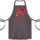 St. George Killing a Dragon Cotton Apron 100% Organic Dark Grey