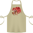 St. George Killing a Dragon Cotton Apron 100% Organic Khaki